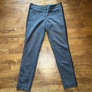 bebe Tweed Skinny Pants with Black Side Stripe - Size 2